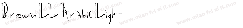 Brown LL Arabic Ligh字体转换